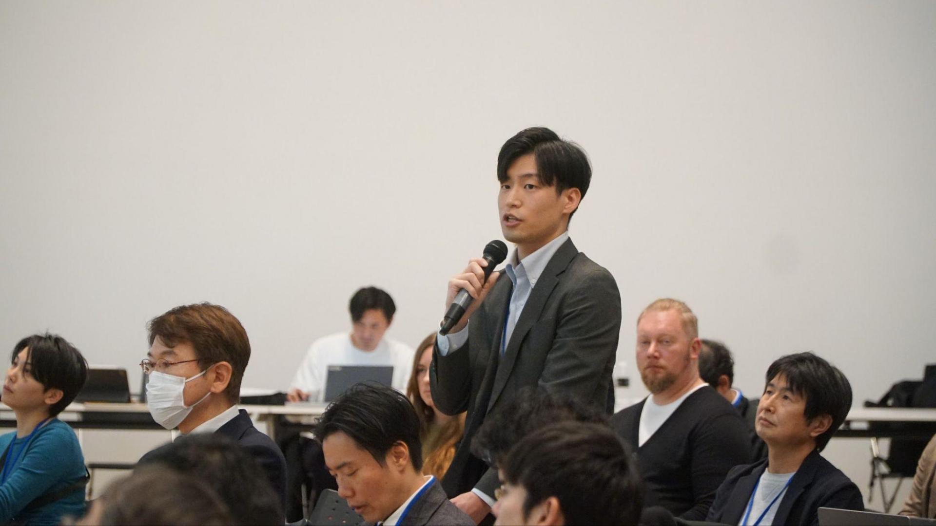 (PGV株式会社、KUROFUNE株式会社と連携した大館市商工課の石田主任)